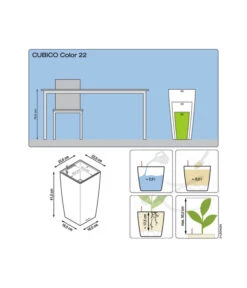 LECHUZA® CUBICO Color, All-in-One-Set 14 LECHUZA® CUBICO Color, All-in-One-Set -Garten Werk Zone 1494251 1494236 3698362 WE DE 001 CubicoColor22
