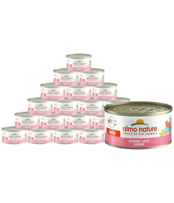 Almo Nature Nassfutter Für Katzen HFC Jelly, Lachs, 24 X 70 G 3 Almo Nature Nassfutter Für Katzen HFC Jelly, Lachs, 24 X 70 G