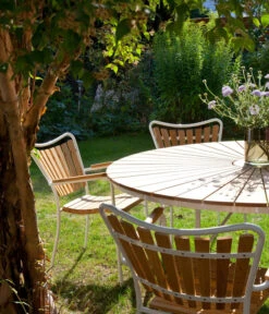 Cinas Gartentisch Ellen, Ca. Ø110/H74 Cm 8 Cinas Gartentisch Ellen, Ca. Ø110/H74 Cm -Garten Werk Zone 2012250 WE MO 002 TischEllenD110Weiss