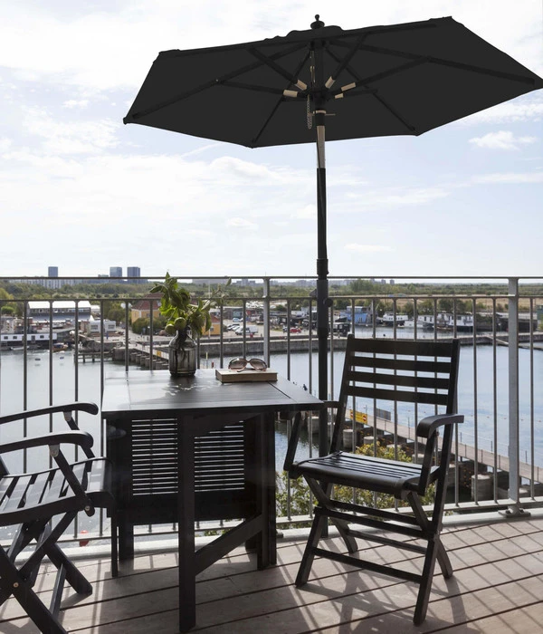 Cinas Balkonschirm, Rund, Ca. Ø180/H200 Cm 3 Cinas Balkonschirm, Rund, Ca. Ø180/H200 Cm – Bild 2