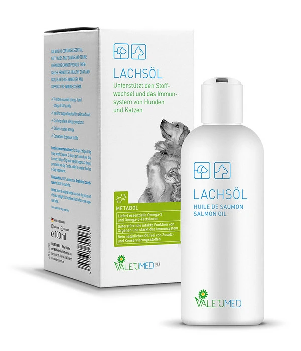 Valetumed Ergänzungsfutter Für Hunde Lachsöl, 100 Ml 5 Valetumed Ergänzungsfutter Für Hunde Lachsöl, 100 Ml – Bild 3