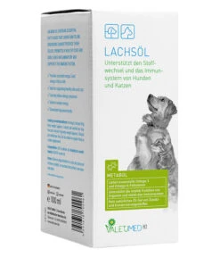 Valetumed Ergänzungsfutter Für Hunde Lachsöl, 100 Ml