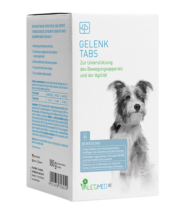 Valetumed Ergänzungsfutter Für Hunde Gelenk Tabs, 180 G 3 Valetumed Ergänzungsfutter Für Hunde Gelenk Tabs, 180 G