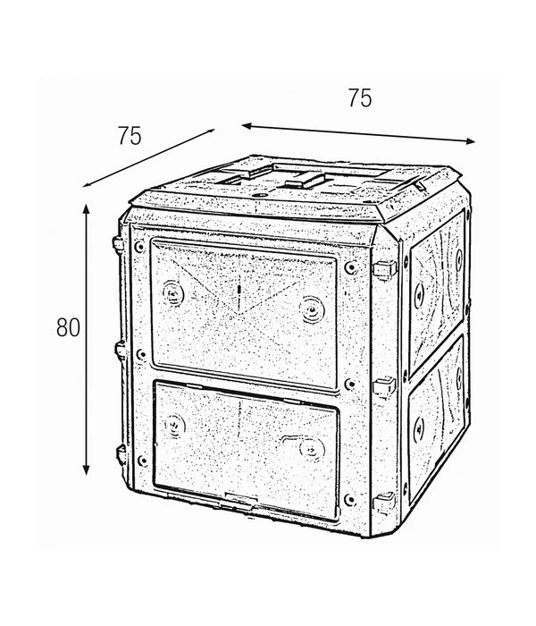 KHW Kunststoff-Komposter Bio Quick, 420 Liter 6 KHW Kunststoff-Komposter Bio Quick, 420 Liter – Bild 4