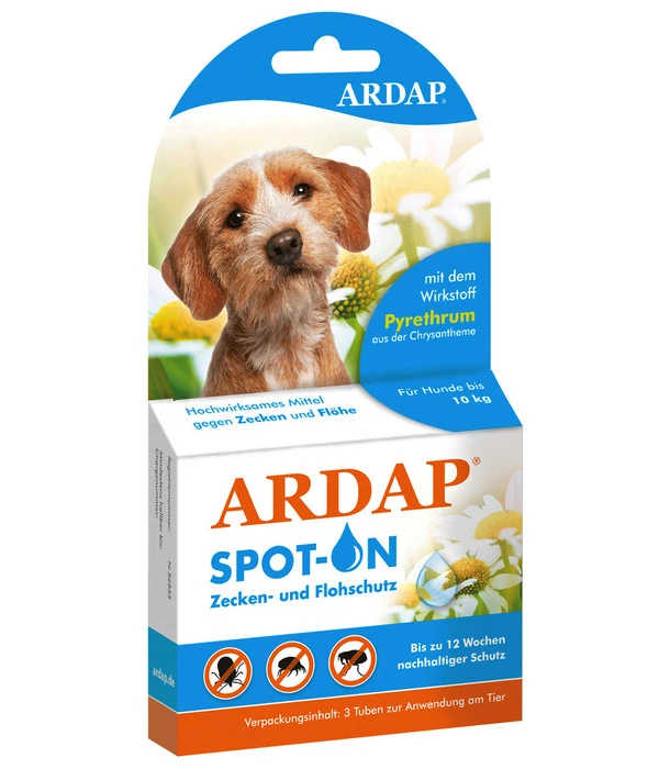 ARDAP® Zecken- Und Flohschutz Spot-On Für Kleine Hunde, 3 X 1 Ml 3 ARDAP® Zecken- Und Flohschutz Spot-On Für Kleine Hunde, 3 X 1 Ml