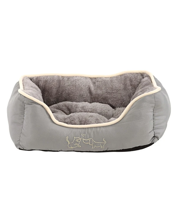 Dehner Lieblinge Kuschelbett Sammy, Rechteckig, Grau 3 Dehner Lieblinge Kuschelbett Sammy, Rechteckig, Grau