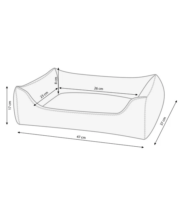 Dehner Lieblinge Kuschelbett Sammy, Rechteckig, Grau 6 Dehner Lieblinge Kuschelbett Sammy, Rechteckig, Grau – Bild 4