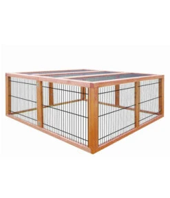 Elmato® Freilaufgehege Deluxe, Ca. B120/H48/T120 Cm