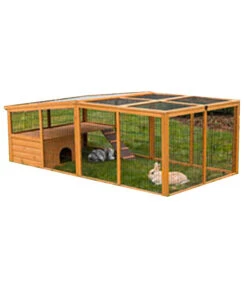 KERBL Freigehege Mit Plastikdach, Ca. B220/H75/T115 Cm