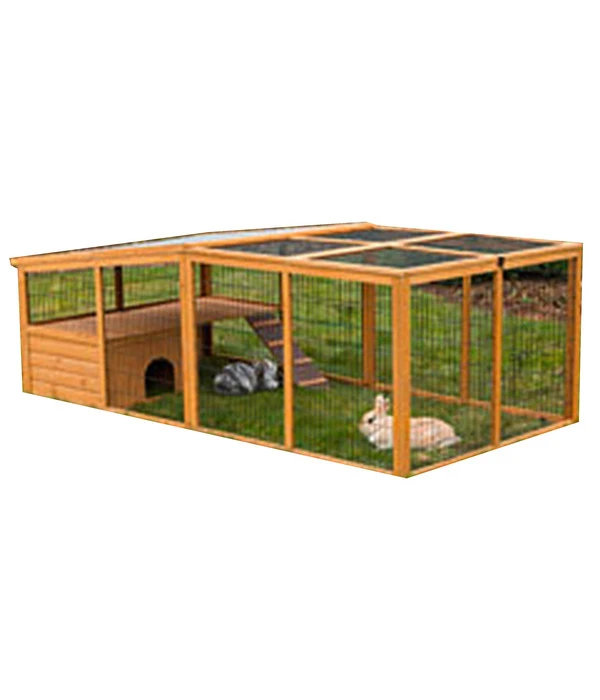 KERBL Freigehege Mit Plastikdach, Ca. B220/H75/T115 Cm 3 KERBL Freigehege Mit Plastikdach, Ca. B220/H75/T115 Cm