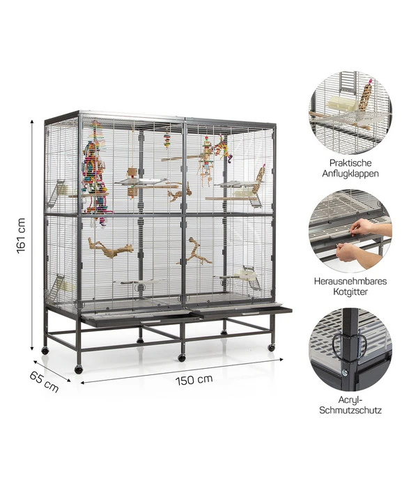 Montana Vogelvoliere Paradiso 150 16 Montana Vogelvoliere Paradiso 150 – Bild 14