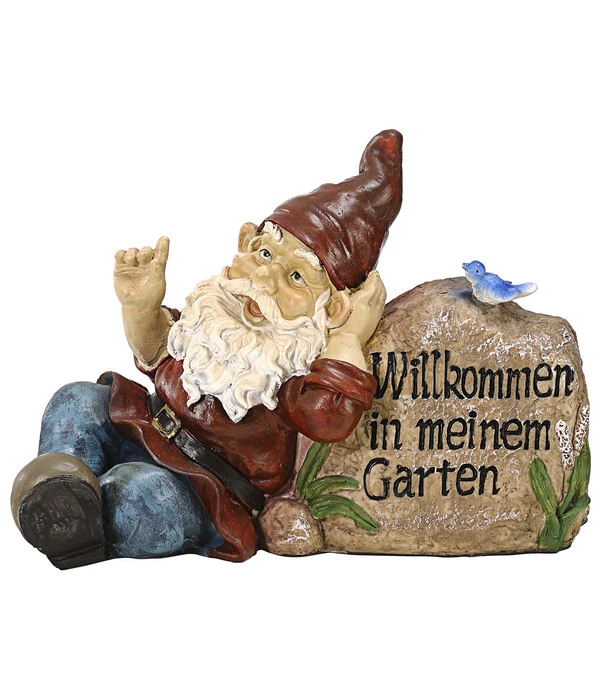 Dehner Polyresin-Gnom Willkommen In Meinem Garten 3 Dehner Polyresin-Gnom Willkommen In Meinem Garten