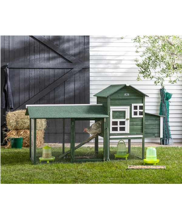 Dehner Hühnerstall Happy Farm Happy Hen, Ca. B213,5/H122/T91,5 Cm 5 Dehner Hühnerstall Happy Farm Happy Hen, Ca. B213,5/H122/T91,5 Cm – Bild 3