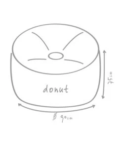 Outbag Outdoor-Sitzsack Donut Plus 7 Outbag Outdoor-Sitzsack Donut Plus -Garten Werk Zone 3472917 WE DE 002 DonutPlusAnthrazit