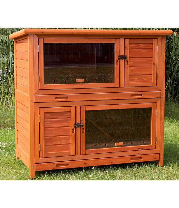 Trixie Natura Kleintierstall Mit Wärmedämmung, Ca. B116/H113/T65 Cm 4 Trixie Natura Kleintierstall Mit Wärmedämmung, Ca. B116/H113/T65 Cm – Bild 2