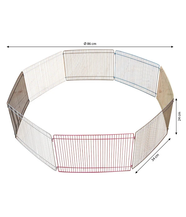 Trixie Freilaufgehege Für Kleintiere, Ca. B86/H24/T34 Cm 5 Trixie Freilaufgehege Für Kleintiere, Ca. B86/H24/T34 Cm – Bild 3