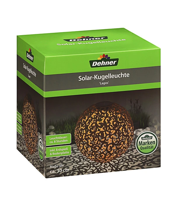 Dehner Solar-Kugelleuchte Lagos 4 Dehner Solar-Kugelleuchte Lagos – Bild 2