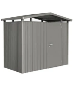 Biohort Metallgerätehaus Panorama® P1, Quarzgrau