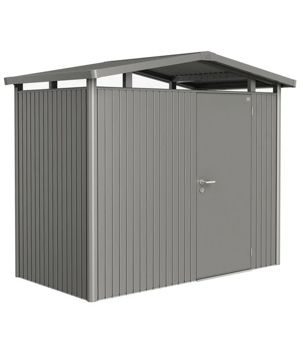 Biohort Metallgerätehaus Panorama® P1, Quarzgrau 3 Biohort Metallgerätehaus Panorama® P1, Quarzgrau