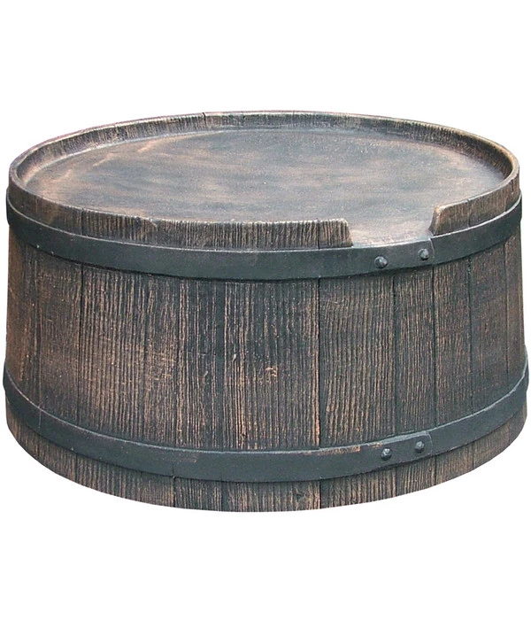 Roto Kunststoff-Sockel Für Regenfass In Holzoptik, Braun-grau 3 Roto Kunststoff-Sockel Für Regenfass In Holzoptik, Braun-grau