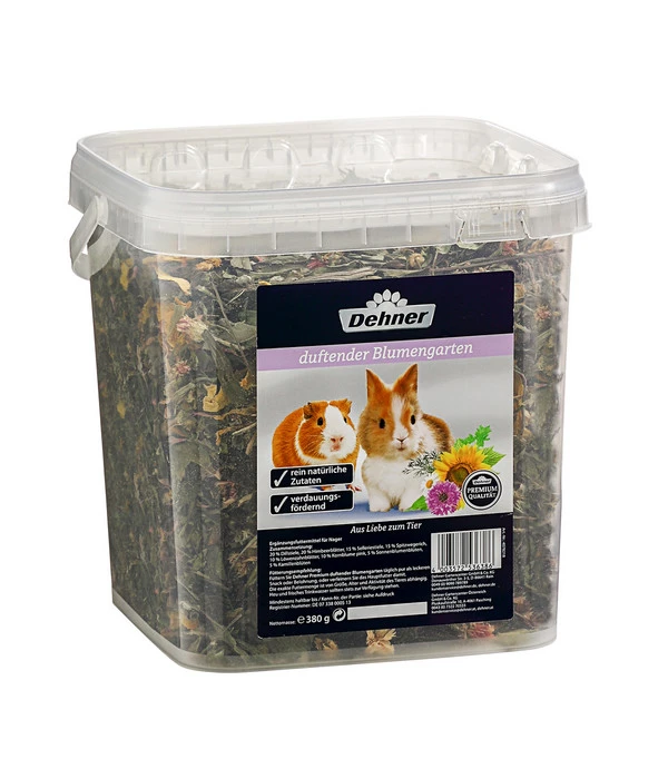Dehner Premium Nagersnack Duftender Blumengarten, 380g 3 Dehner Premium Nagersnack Duftender Blumengarten, 380g
