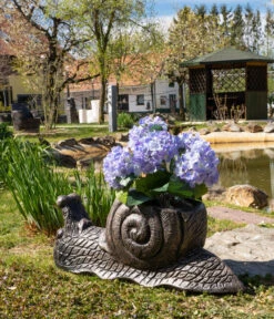 Roto Kunststoff-Pflanztopf Schnecke, Bronze, Ca. B80/H31/T27,5 Cm -Garten Werk Zone 4145785 WE MO 001 RotoTopfSchnecke