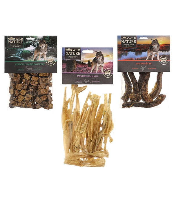Dehner Wild Nature Hundesnack Snack-Set 3 Dehner Wild Nature Hundesnack Snack-Set