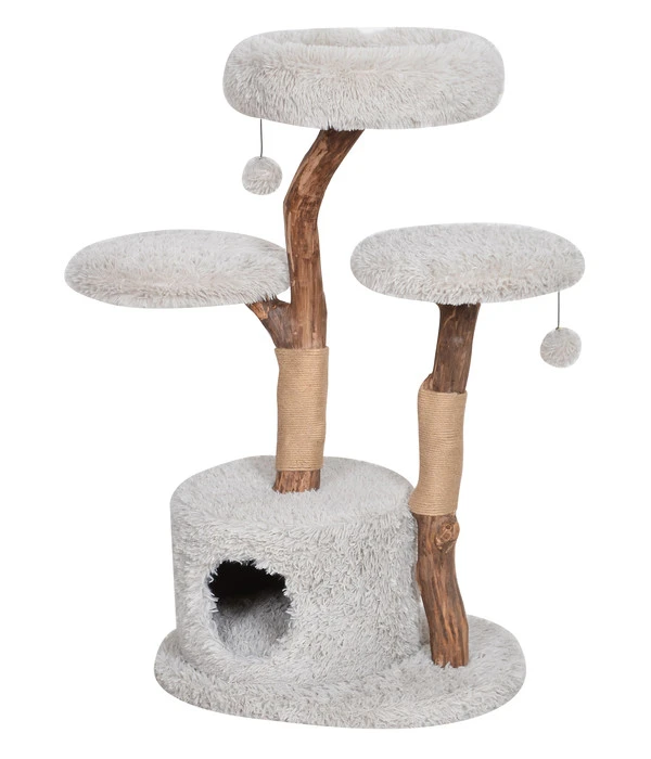 Dehner Premium Lovely Natur-Kratzbaum Aufsteigen & Abschalten, Ca. B60/H100-110/T45 Cm 3 Dehner Premium Lovely Natur-Kratzbaum Aufsteigen & Abschalten, Ca. B60/H100-110/T45 Cm