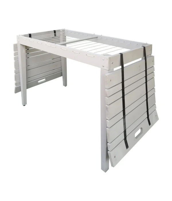 Habau Balkontisch Mit Wäscheleine, Ca. B106/H75/T60 Cm 5 Habau Balkontisch Mit Wäscheleine, Ca. B106/H75/T60 Cm – Bild 3