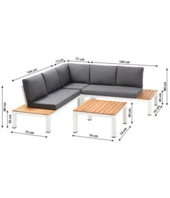 Dehner Aluminium-Lounge Malibu, 2-teilig 14 Dehner Aluminium-Lounge Malibu, 2-teilig -Garten Werk Zone 4209870 WE BG 001 LoungeMalibuNEU