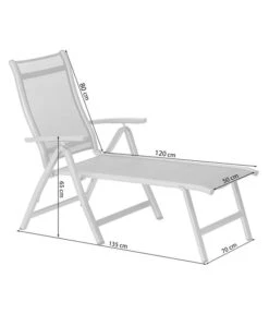 Dehner Gartenliege Chicago, Ca. B70/H72/T180 Cm 12 Dehner Gartenliege Chicago, Ca. B70/H72/T180 Cm -Garten Werk Zone 4210258 WE FS 001 SkizzeLiegeChicagoNE