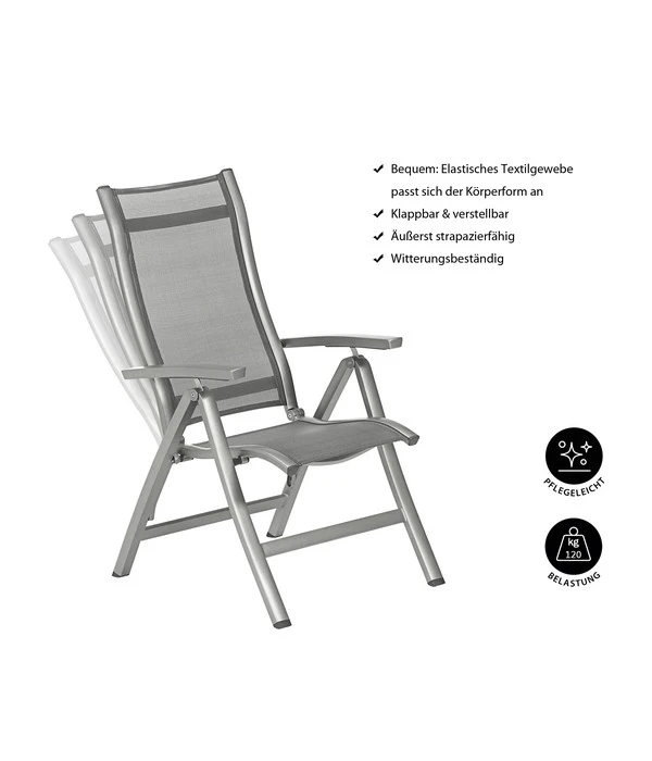 Dehner Klappsessel Chicago, Hochlehner 8 Dehner Klappsessel Chicago, Hochlehner – Bild 6