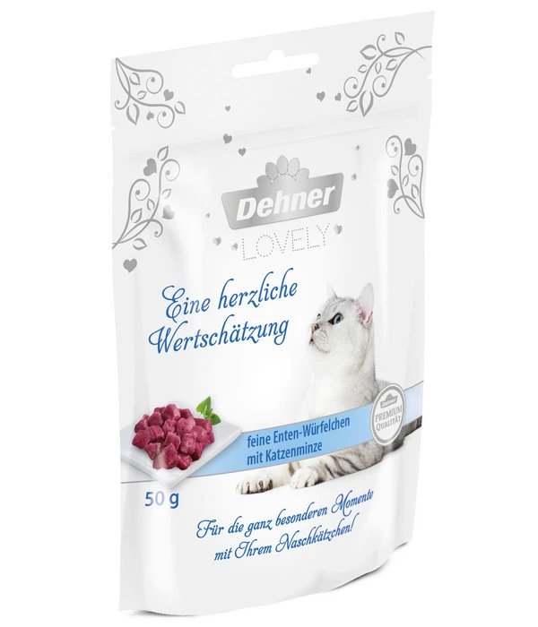 Dehner Premium Lovely Katzensnack Eine Herzliche Wertschätzung, 50 G 3 Dehner Premium Lovely Katzensnack Eine Herzliche Wertschätzung, 50 G