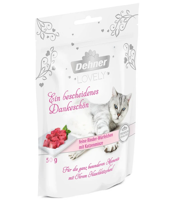 Dehner Premium Lovely Katzensnack Ein Bescheidenes Dankeschön, 12 X 50 G 4 Dehner Premium Lovely Katzensnack Ein Bescheidenes Dankeschön, 12 X 50 G – Bild 2