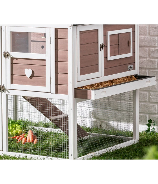 Dehner Nagerheim Happy Home Castel, Braun, Ca. B106/H108/T103 Cm 8 Dehner Nagerheim Happy Home Castel, Braun, Ca. B106/H108/T103 Cm – Bild 6