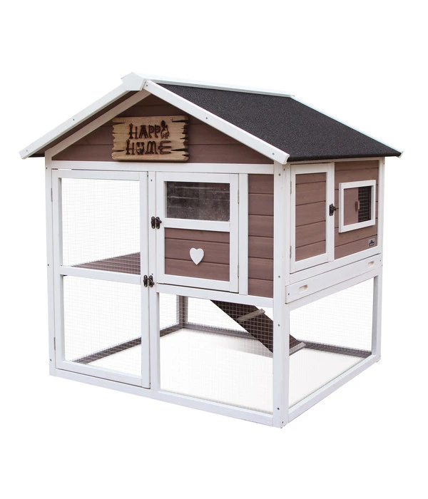 Dehner Nagerheim Happy Home Castel, Braun, Ca. B106/H108/T103 Cm 3 Dehner Nagerheim Happy Home Castel, Braun, Ca. B106/H108/T103 Cm