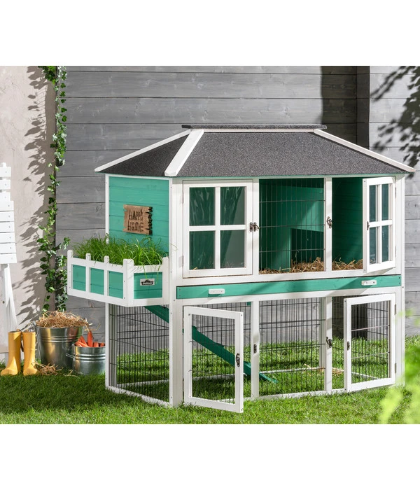 Dehner Nagerheim Happy Home Palazzo, Ca. B145/H121/T72 Cm 5 Dehner Nagerheim Happy Home Palazzo, Ca. B145/H121/T72 Cm – Bild 3