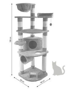 Dehner Kratzbaum Edda, Ca. B60/H180/T60 Cm 9 Dehner Kratzbaum Edda, Ca. B60/H180/T60 Cm -Garten Werk Zone 4272563 WE BG 001 DehnerMarkenqualitaetKatzenkratzbaumEddaGrau