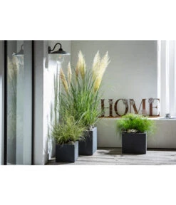 Dehner Kunststoff-Blumenkübel Palermo, Anthrazit 27 Dehner Kunststoff-Blumenkübel Palermo, Anthrazit -Garten Werk Zone 4292165 WE MO 001 FerrumMetallBuchstabenSetHOMEcaB30H35T14cm