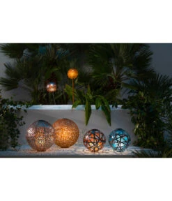 Dehner Solar-Kugelleuchte Lagos 14 Dehner Solar-Kugelleuchte Lagos -Garten Werk Zone 4398764 WE MO 002 SolarkugelMalaboD30cm