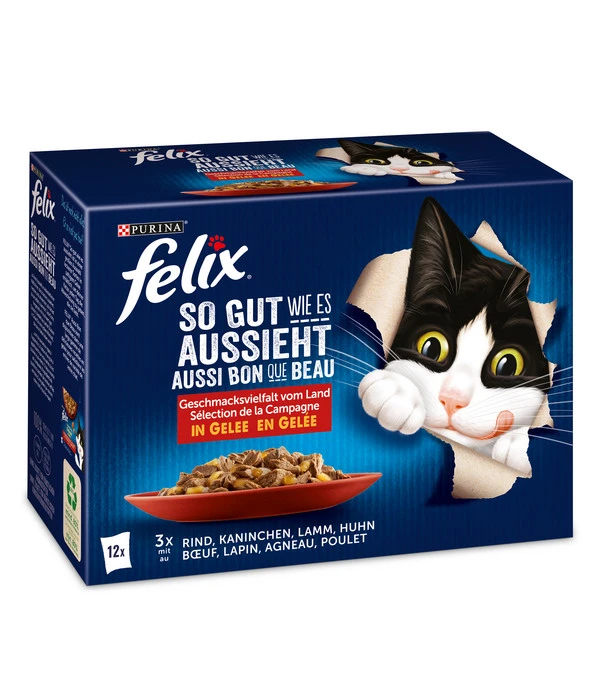 PURINA Felix® Nassfutter Für Katzen So Gut Wie Es Aussieht, 12 X 85 G 3 PURINA Felix® Nassfutter Für Katzen So Gut Wie Es Aussieht, 12 X 85 G
