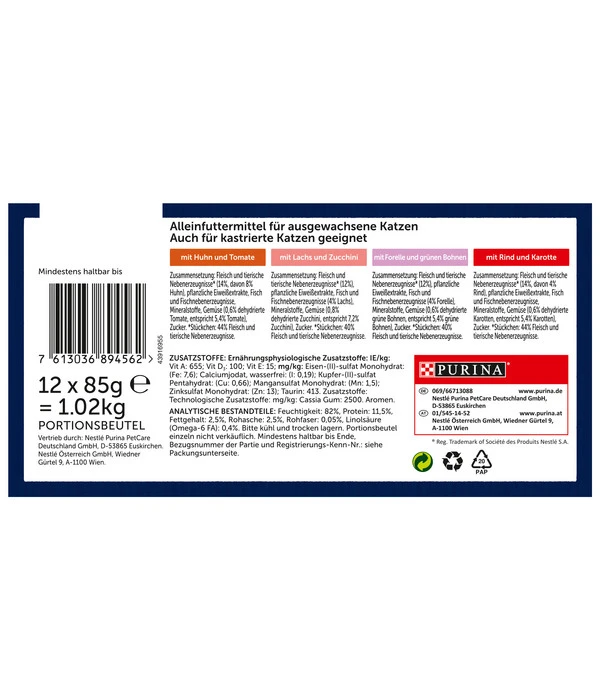 PURINA Felix® Nassfutter Für Katzen So Gut Wie Es Aussieht Gemischte Vielfalt, Gemüse 4 PURINA Felix® Nassfutter Für Katzen So Gut Wie Es Aussieht Gemischte Vielfalt, Gemüse – Bild 2