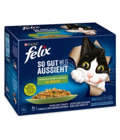 PURINA Felix® Nassfutter Für Katzen So Gut Wie Es Aussieht Gemischte Vielfalt, Gemüse
