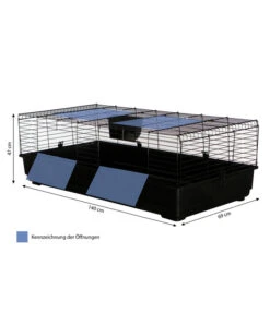 Dehner Nagerheim Peppy, Ca. B140/H47/T69 Cm -Garten Werk Zone 4429536 WE BG 001 DehnerMarkenqualitaetHasenkaefigPeppyy