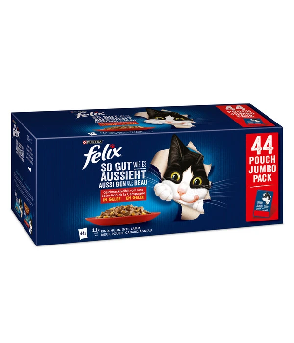 PURINA Felix® Nassfutter Für Katzen So Gut Wie Es Aussieht, 44 X 85 G 3 PURINA Felix® Nassfutter Für Katzen So Gut Wie Es Aussieht, 44 X 85 G
