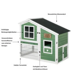 Dehner Nagerheim Happy Home Tempio, Ca. B140/H120/T78 Cm 13 Dehner Nagerheim Happy Home Tempio, Ca. B140/H120/T78 Cm -Garten Werk Zone 4447645 WE IG 001 Dehner NagerheimHappyHomeTempio