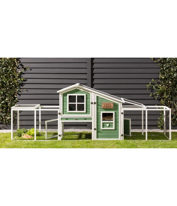 Dehner Nagerheim Happy Home Tempio, Ca. B140/H120/T78 Cm 4 Dehner Nagerheim Happy Home Tempio, Ca. B140/H120/T78 Cm – Bild 2