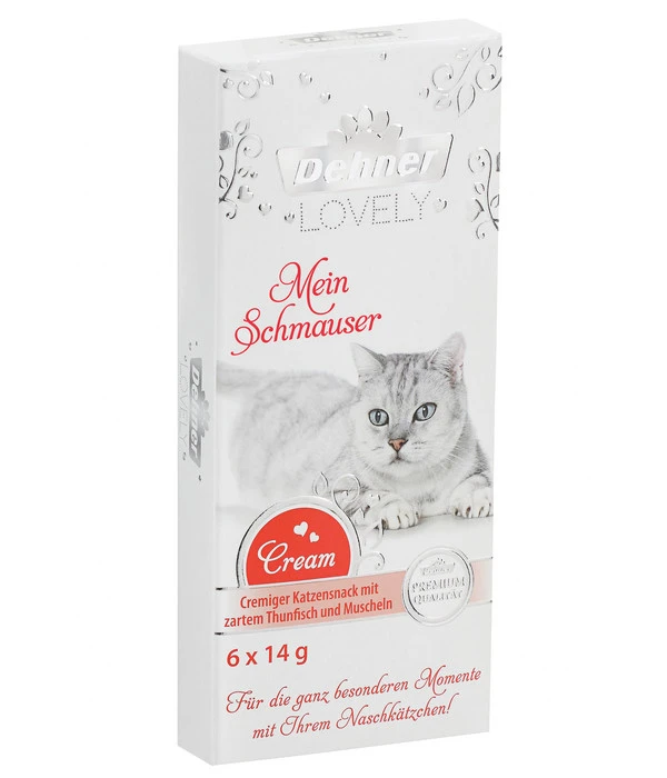 Dehner Premium Lovely Katzensnack Cream Mein Schmauser 4 Dehner Premium Lovely Katzensnack Cream Mein Schmauser – Bild 2