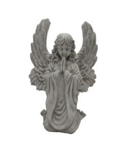 Fantasieco Stein-Grabengel, Betend, Ca. B38/H53/T28 Cm