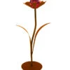 Ferrum Metall-Blume Jessy Mit Glaskugel, Ca. H77 Cm 1 Ferrum Metall-Blume Jessy Mit Glaskugel, Ca. H77 Cm -Garten Werk Zone 4466223 WE FS 001 GlasblumeJessyRoteKugel